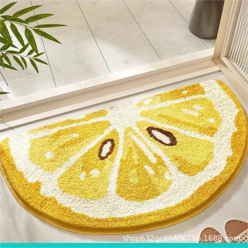 Wool Fruit Shaped Bath Rug