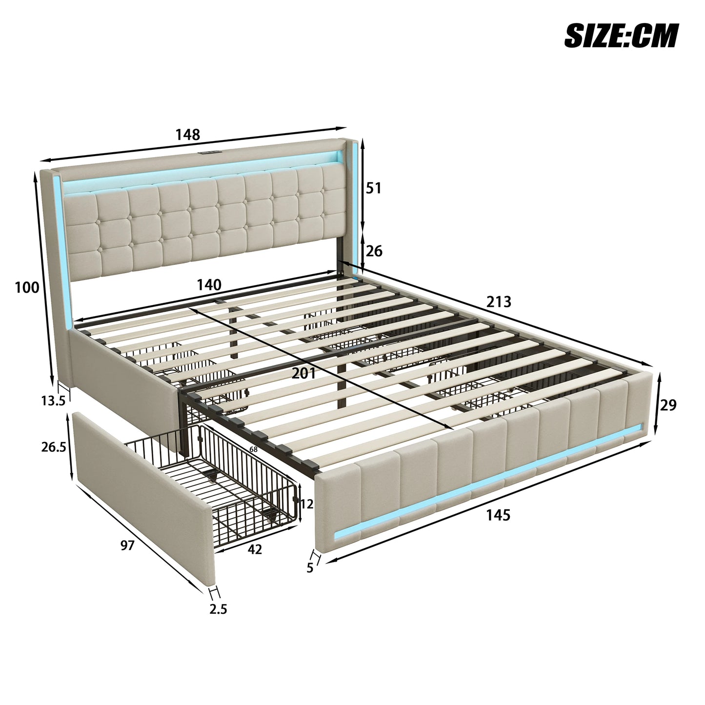 Upholstered Bed