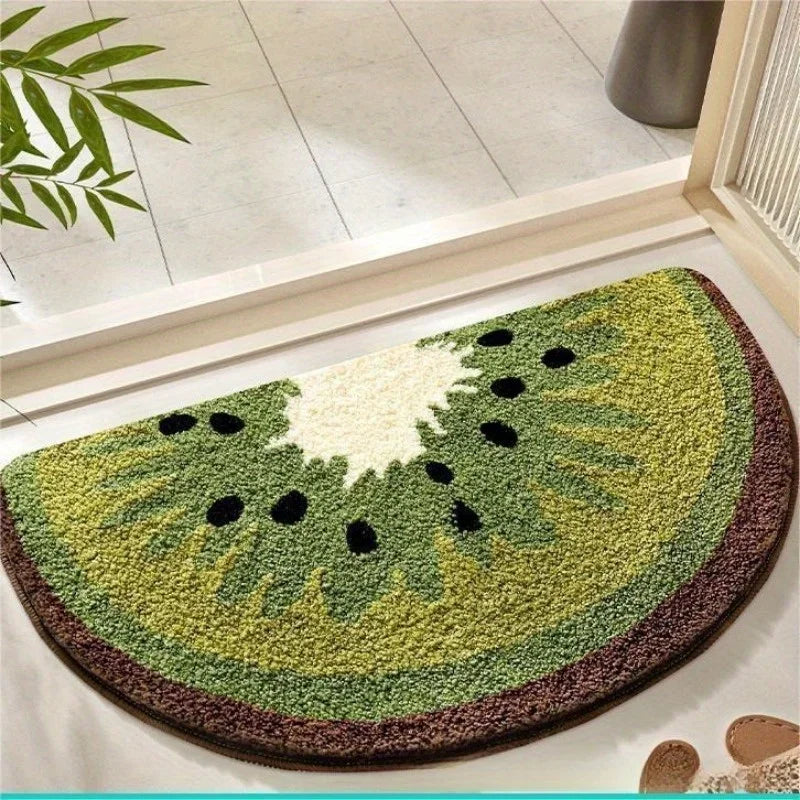 Wool Fruit Shaped Bath Rug