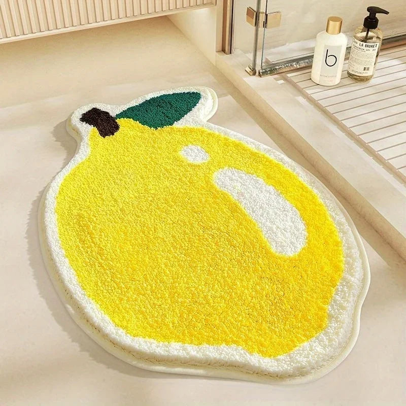 Wool Fruit Shaped Bath Rug