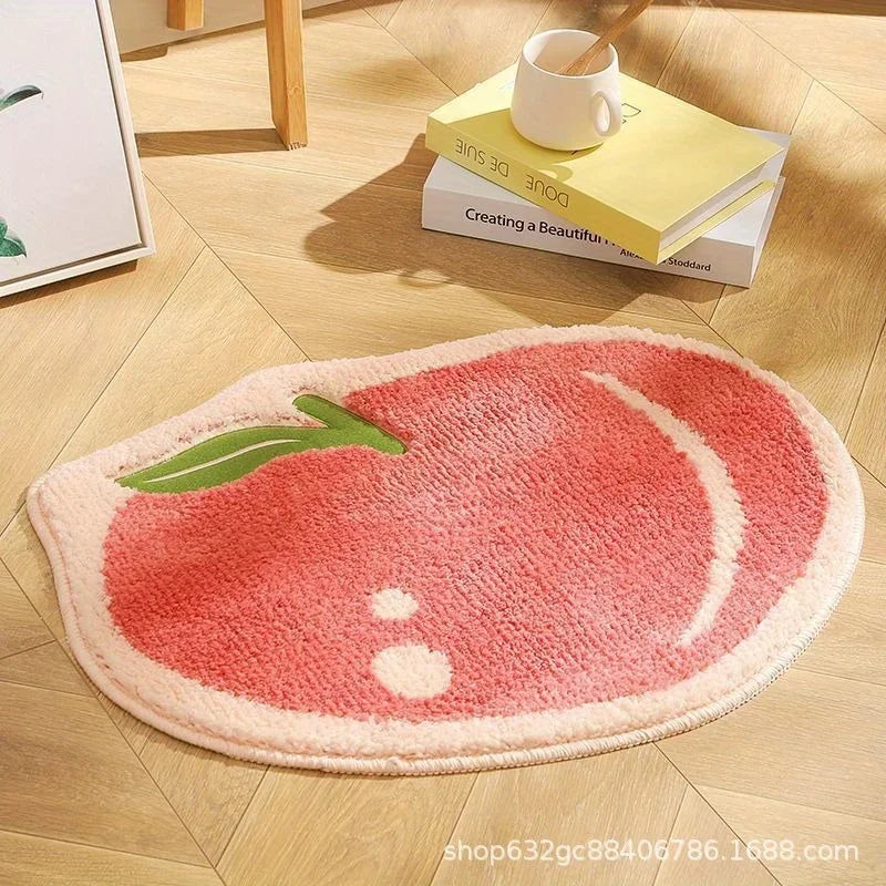 Wool Fruit Shaped Bath Rug