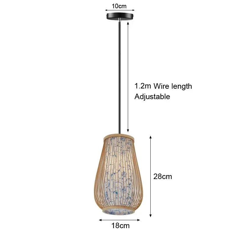 Bamboo Hanging Lamp Pendant