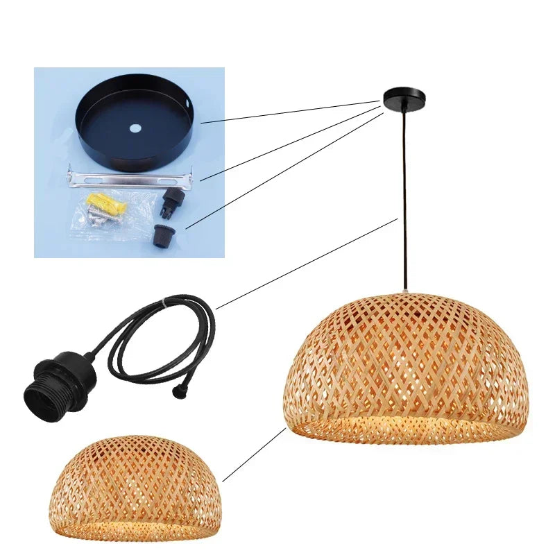 Bamboo Hanging Lamp Pendant