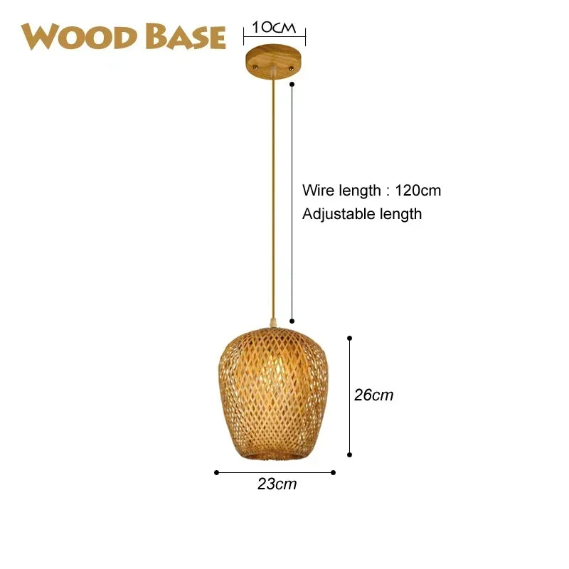 Bamboo Hanging Lamp Pendant
