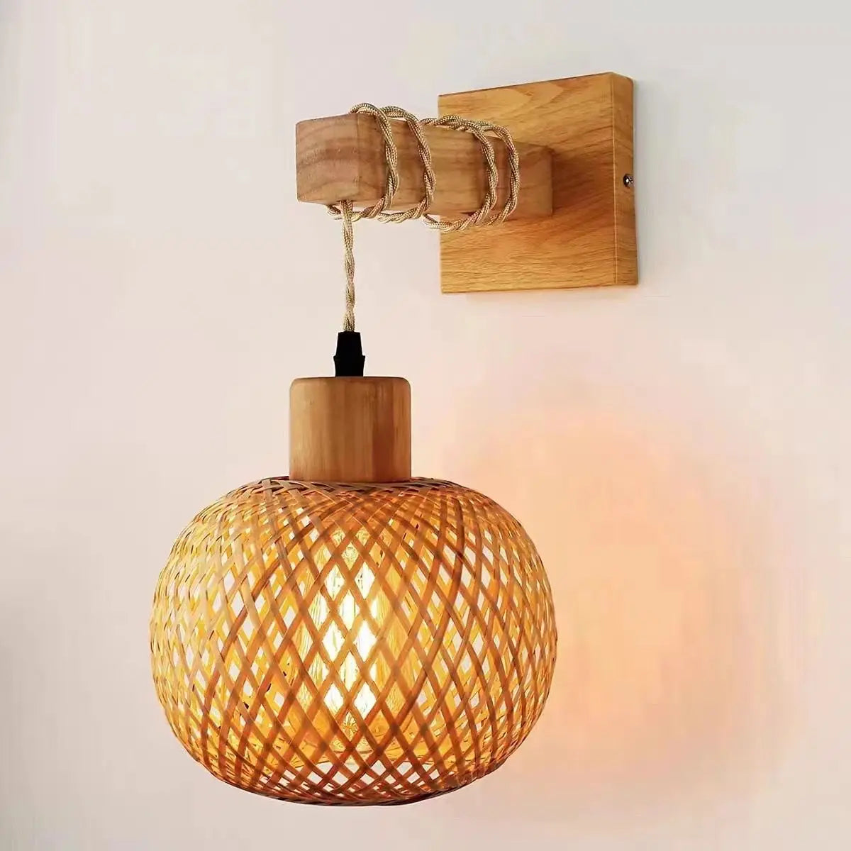 Bamboo Hanging Lamp Pendant