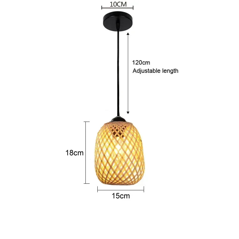 Bamboo Hanging Lamp Pendant