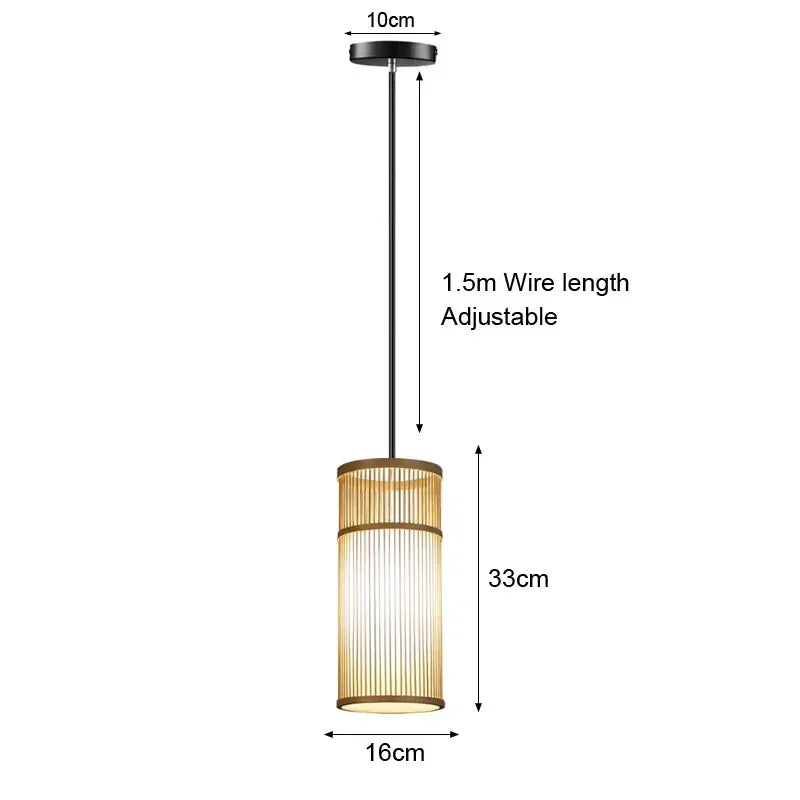 Bamboo Hanging Lamp Pendant