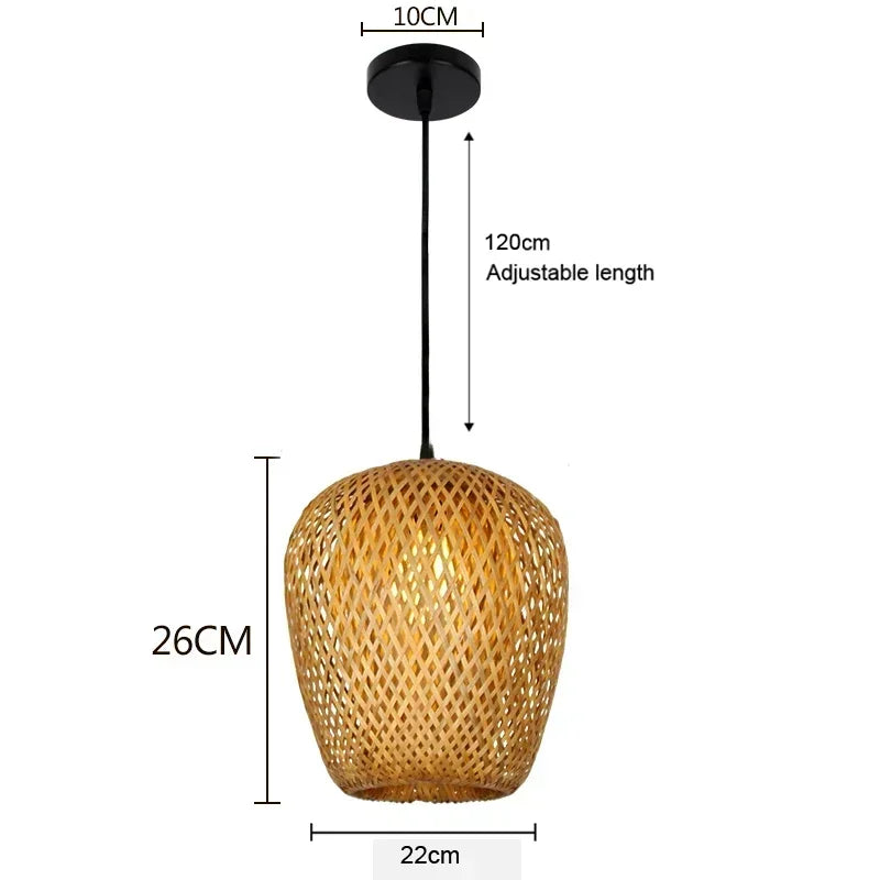 Bamboo Hanging Lamp Pendant