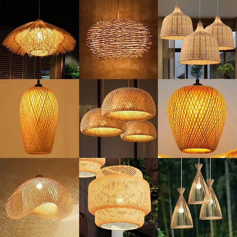 Bamboo Hanging Lamp Pendant