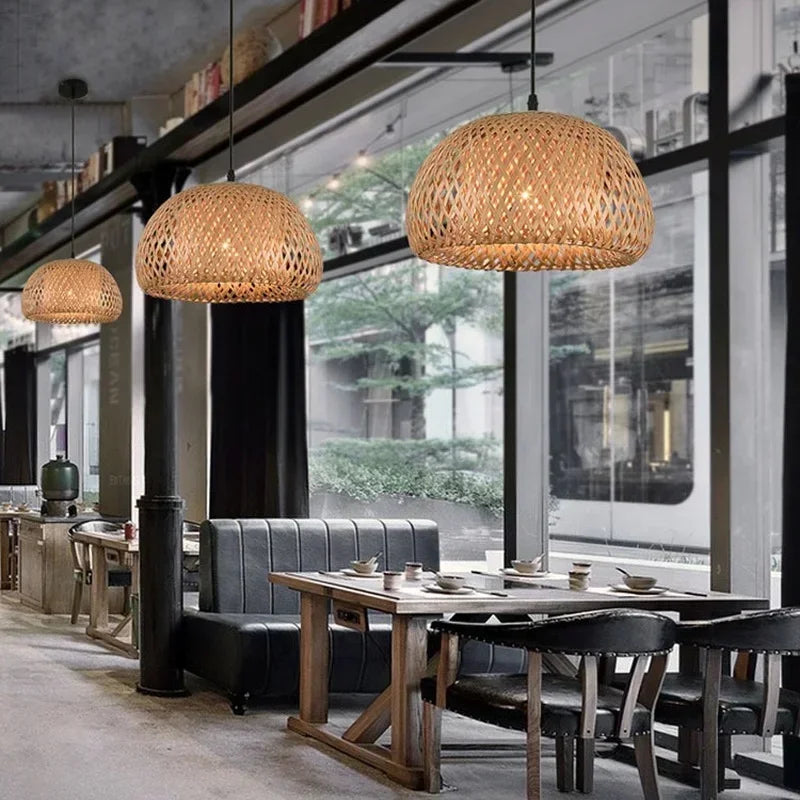 Bamboo Hanging Lamp Pendant