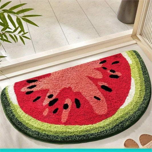 Wool Fruit Shaped Bath Rug