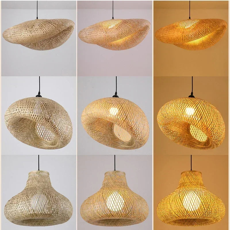 Bamboo Hanging Lamp Pendant